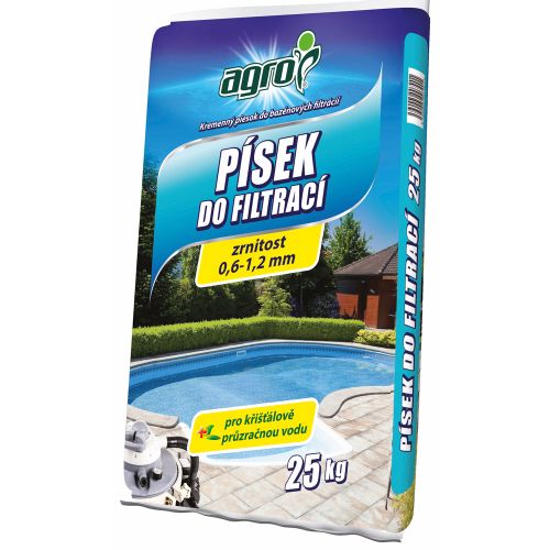 Foto - Filtračný piesok do filtrácie bazéna 0,6 - 1,2 mm - 25 kg - Agro