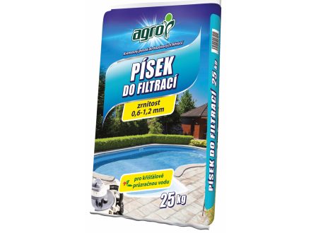 Foto - Filtračný piesok do filtrácie bazéna 0,6 - 1,2 mm - 25 kg - Agro