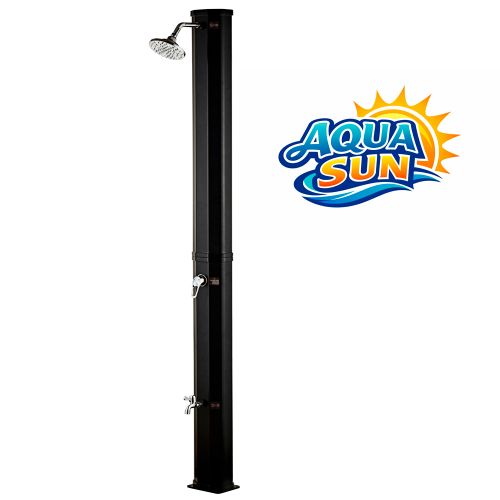 Solárna sprcha AquaSun záhradná 40 L - čierna